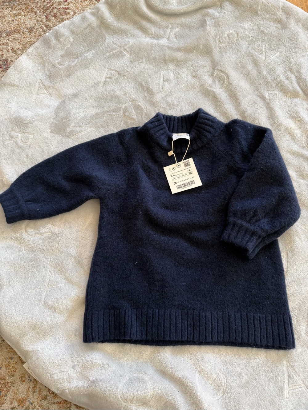 Zara Navy Blue Kids Knit Sweater